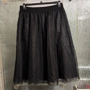 Soprano Black A-Line Tulle Skirt